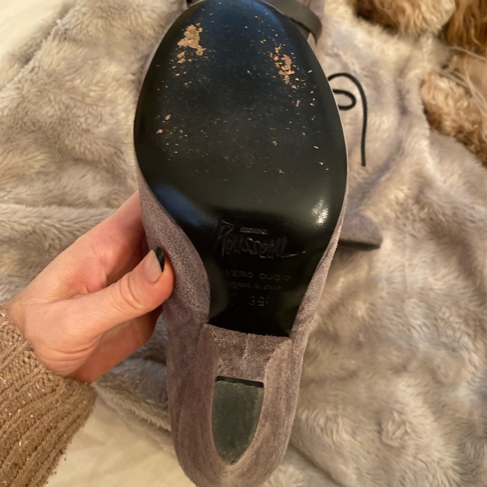Made in Italy, unique and chic suede & leather booties - Picture 2 of 2